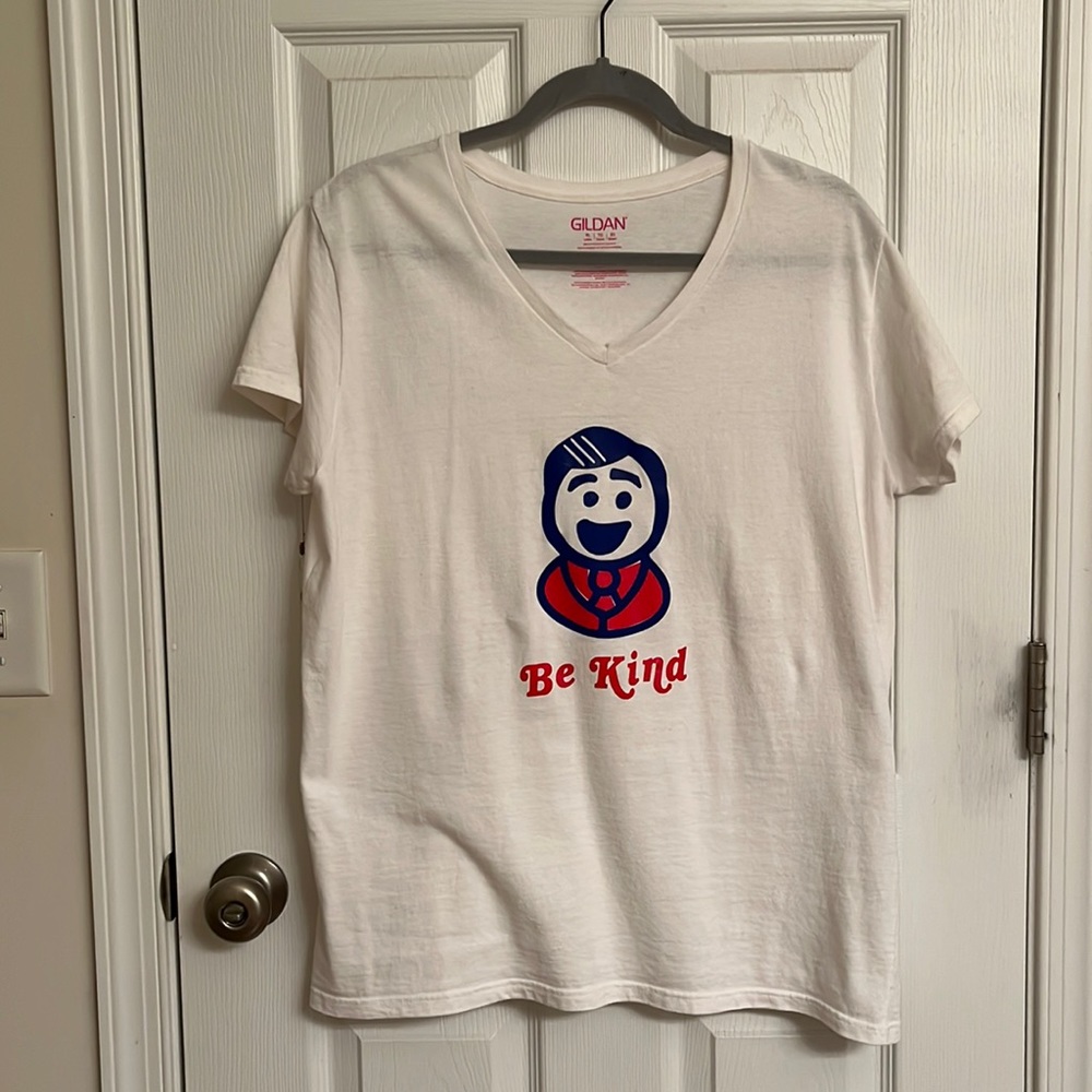 Gildan White Be Kind Mr Rogers Short Sleeve Cotton Unique T-shirt Size XL